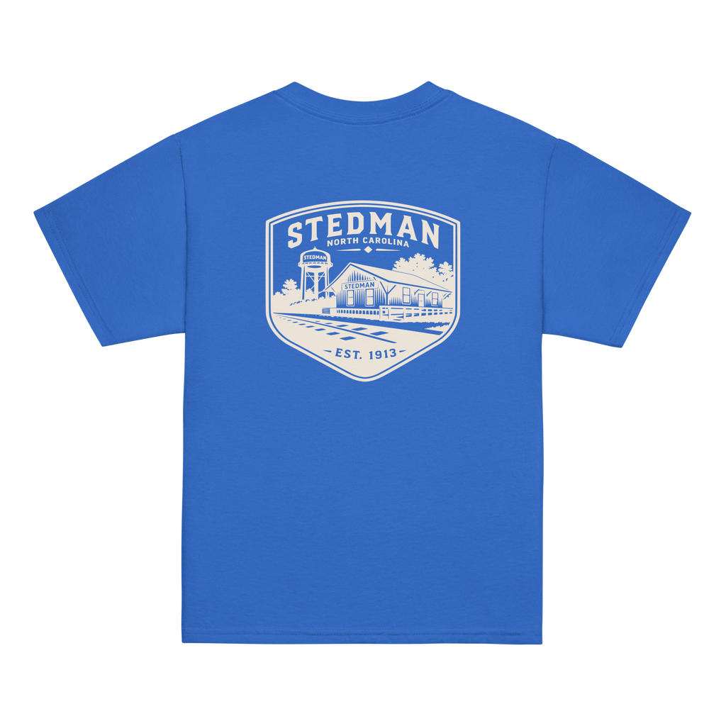 Stedman, NC - Train Depot Badge - Youth Classic Tee