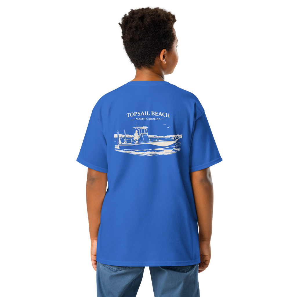 Topsail Beach, NC - Boat Days - Youth Classic Tee
