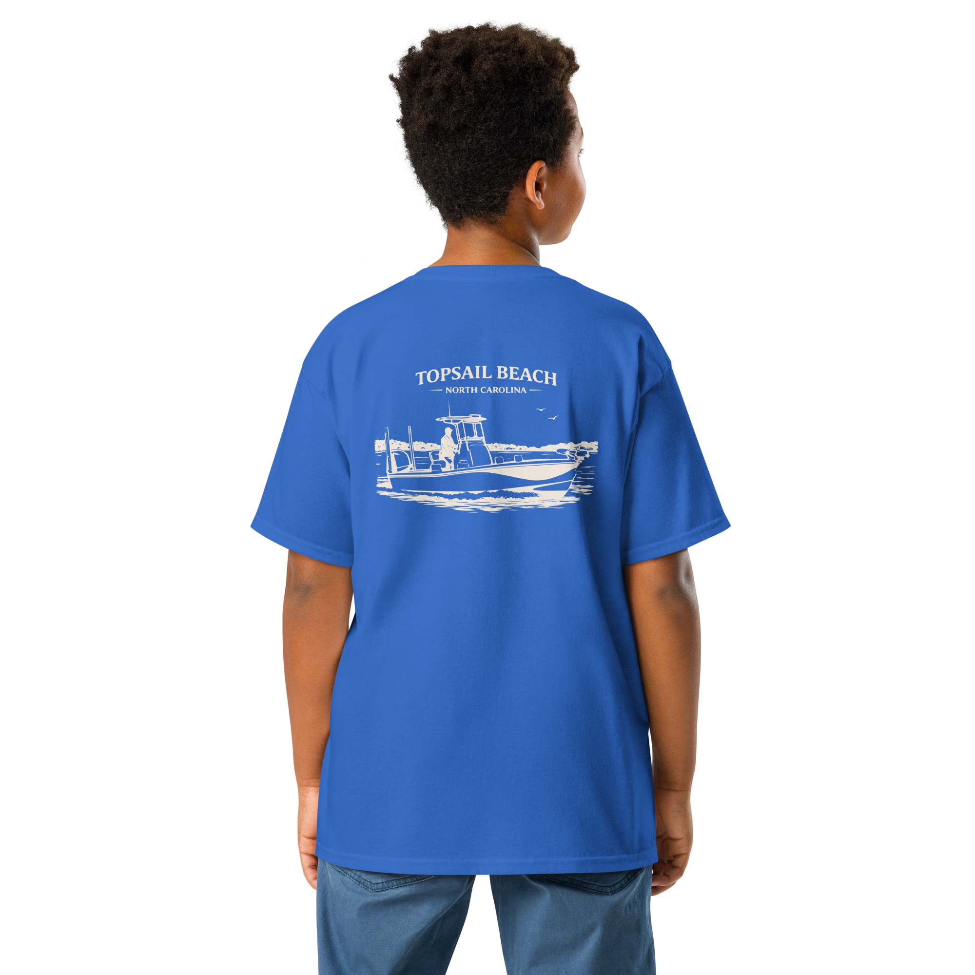 Topsail Beach, NC - Boat Days - Youth Classic Tee