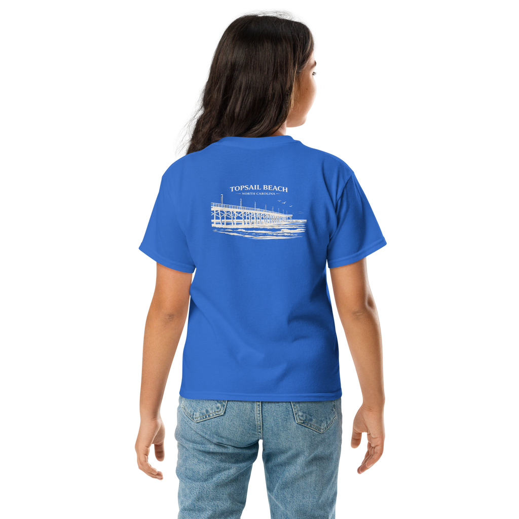 Topsail Beach, NC - Topsail Beach Pier - Youth Classic Tee