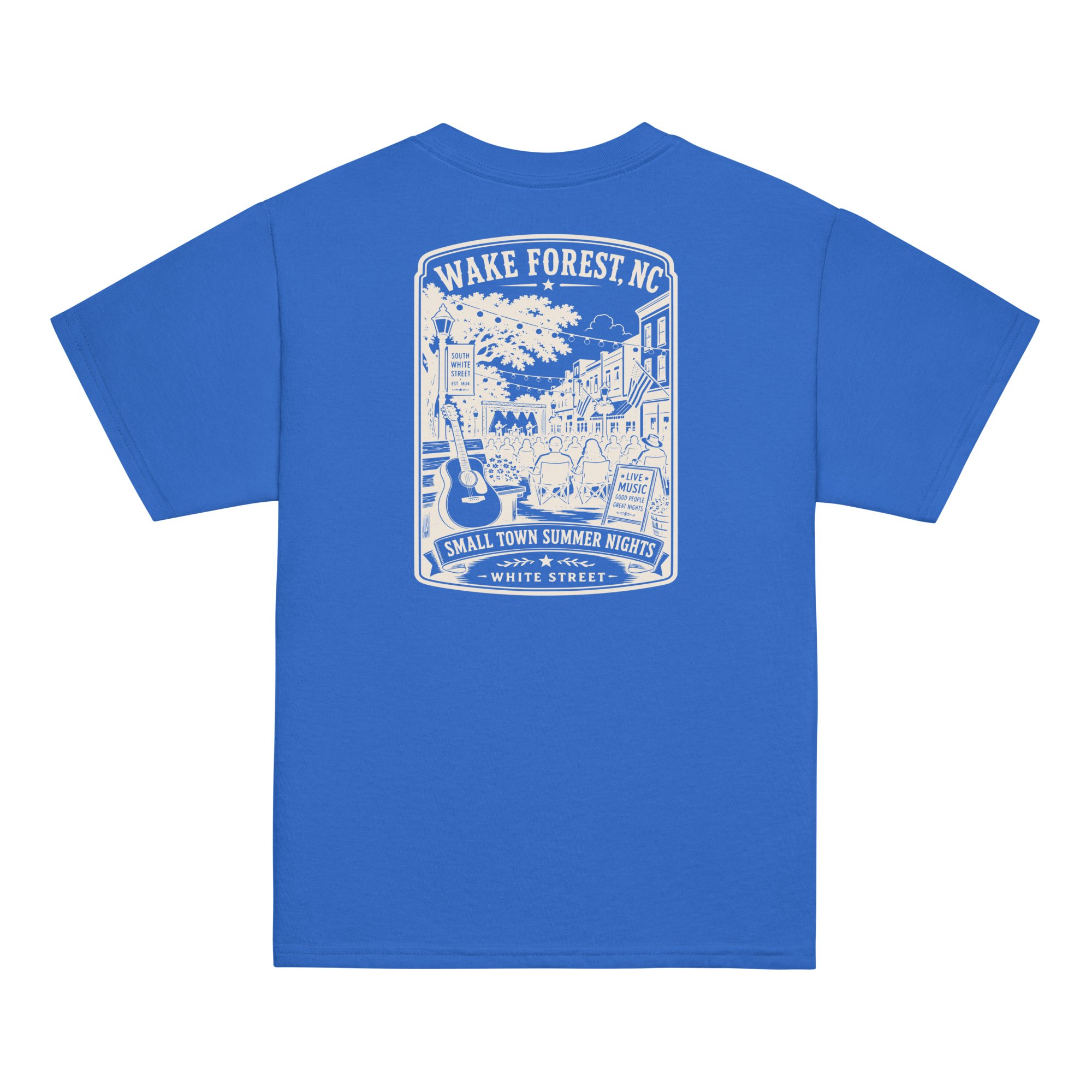 Wake Forest, NC - Small Town Summer Nights - Youth Classic Tee
