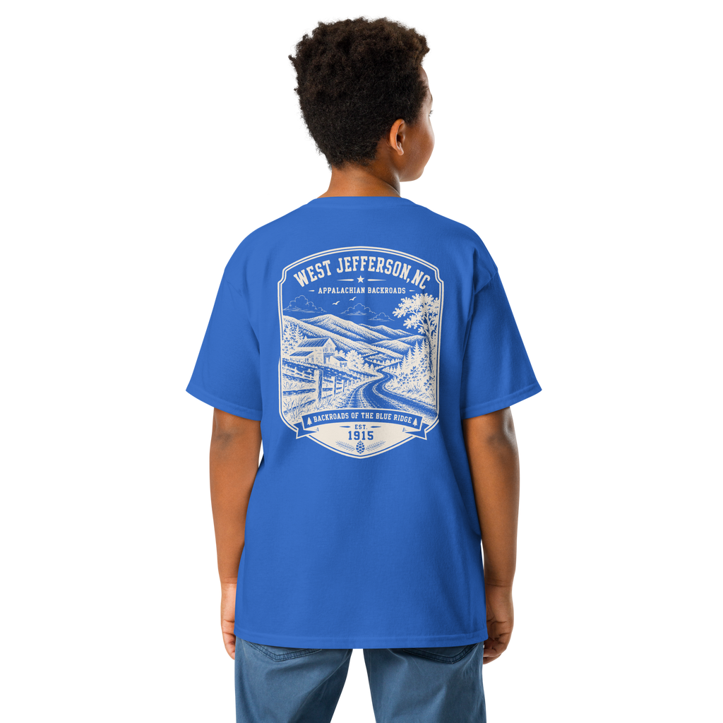 West Jefferson, NC - Appalachian Backroads - Youth Classic Tee