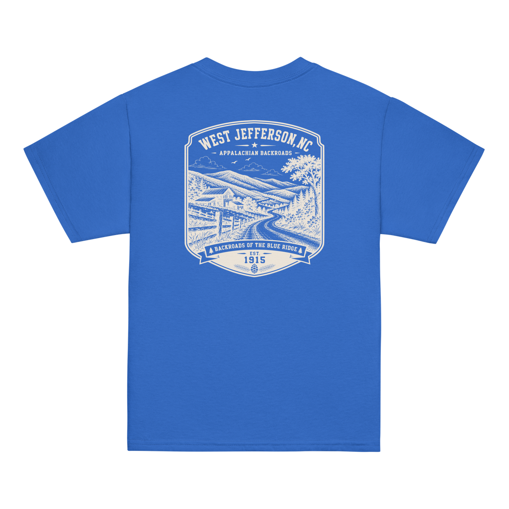 West Jefferson, NC - Appalachian Backroads - Youth Classic Tee
