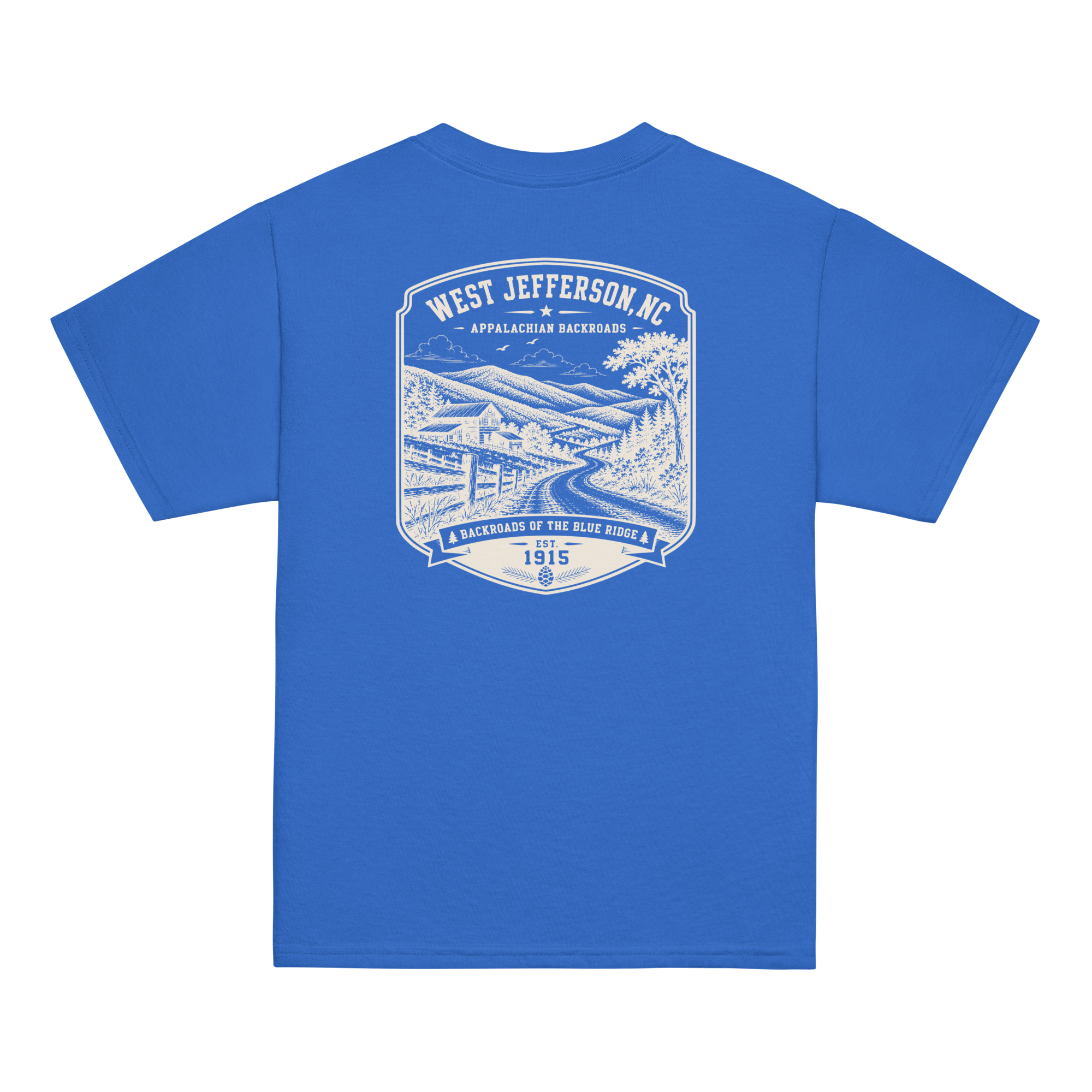West Jefferson, NC - Appalachian Backroads - Youth Classic Tee