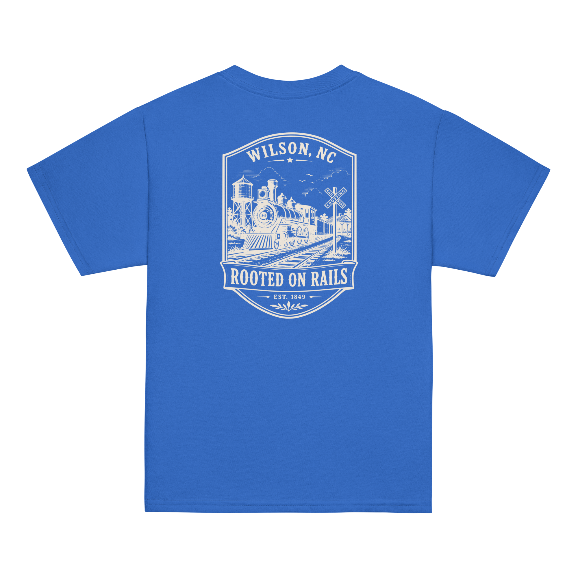 Wilson, NC - Rooted On The Rails - Youth Classic Tee