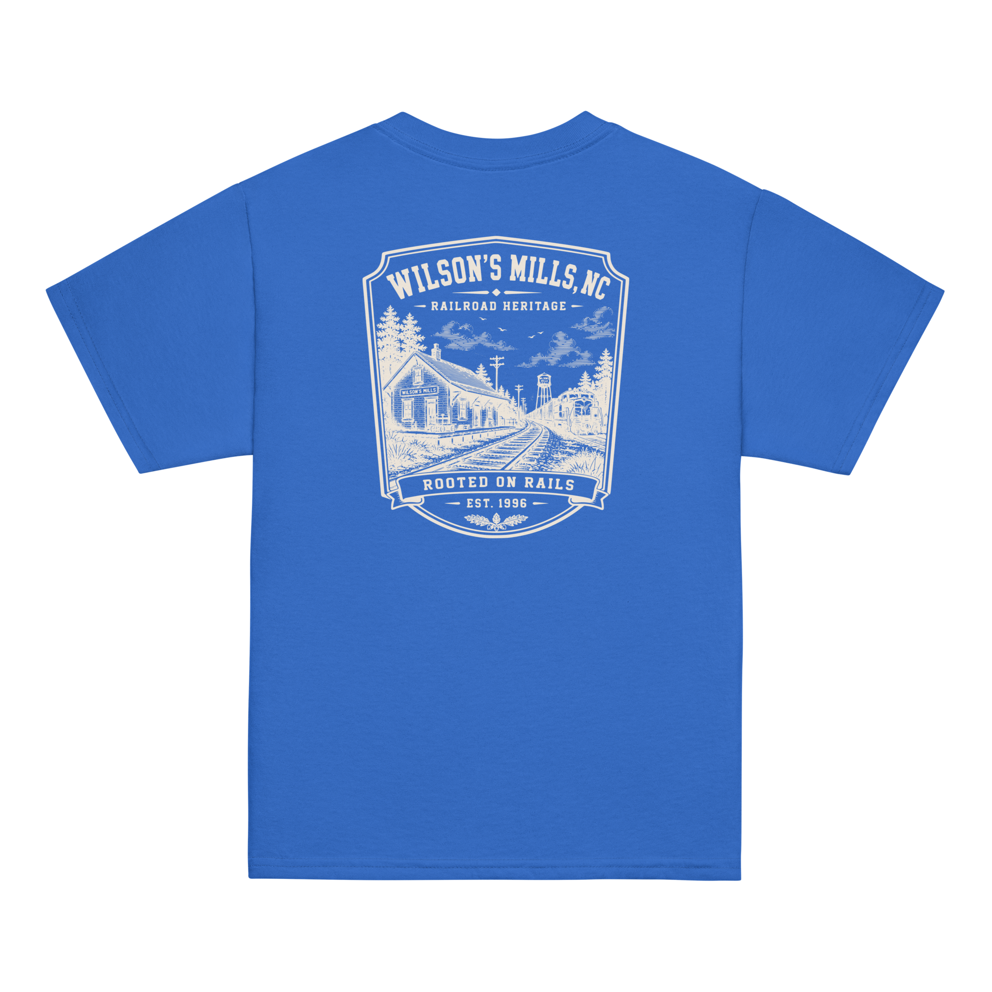 Wilson's Mills, NC - Rooted On Rails - Youth Classic Tee