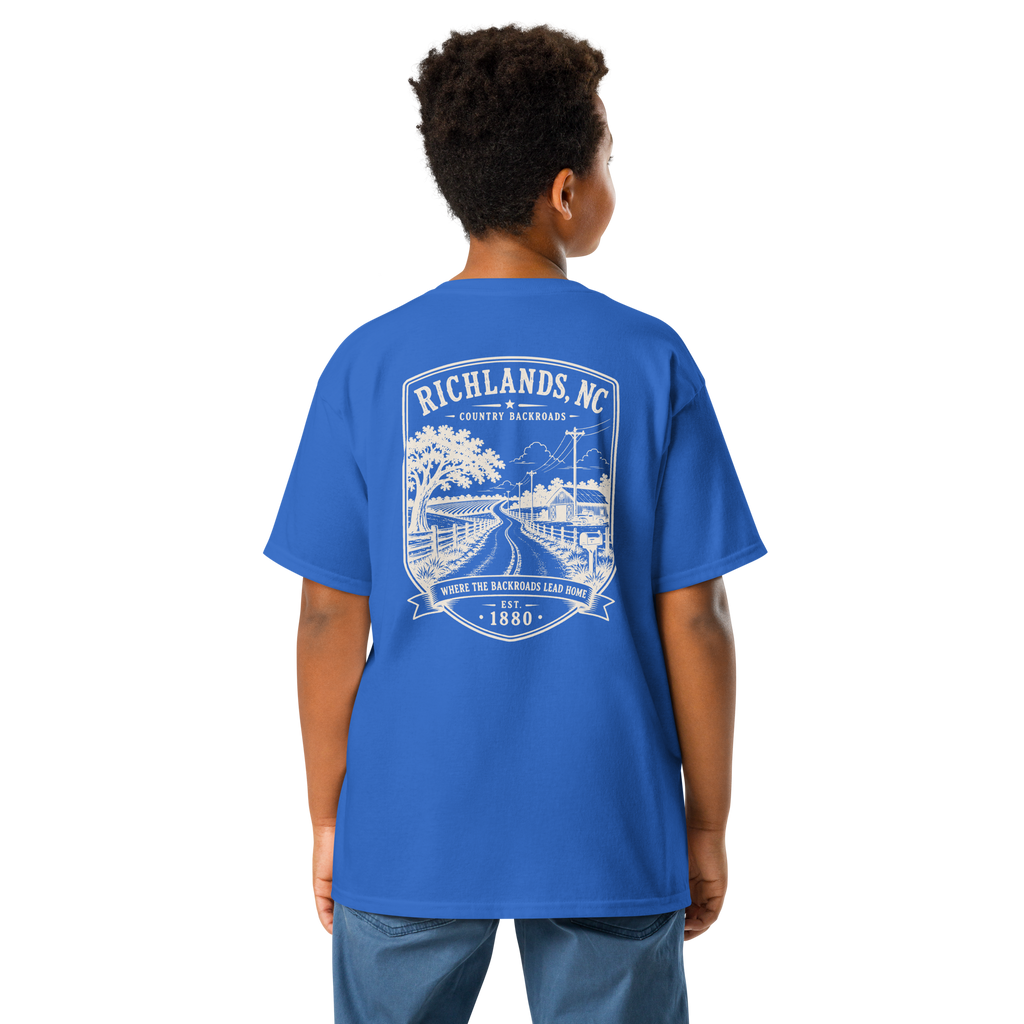 Richlands, NC - Country Backroads - Youth Classic Tee