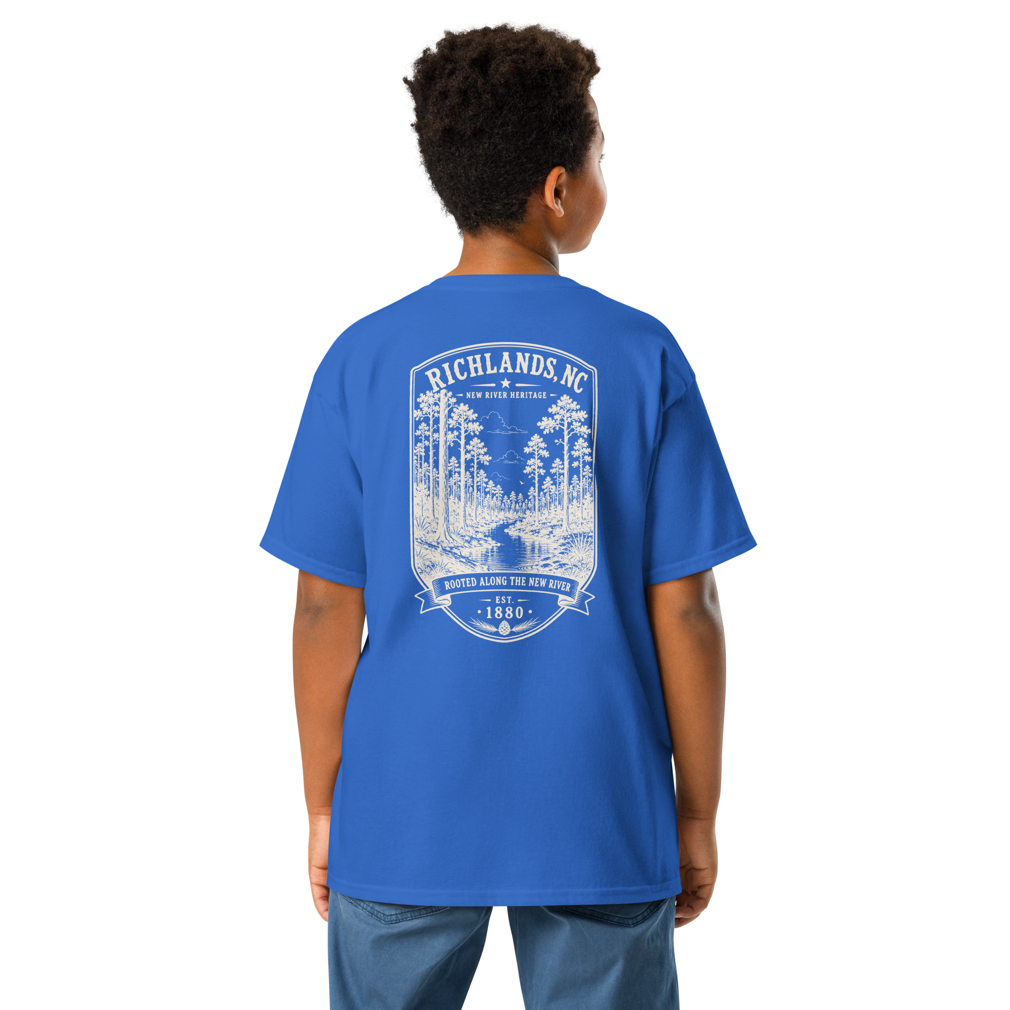 Richlands, NC - Rooted Along The New River - Youth Classic Tee