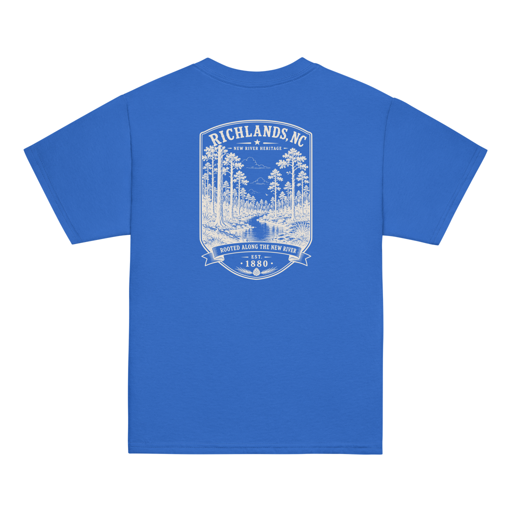 Richlands, NC - Rooted Along The New River - Youth Classic Tee